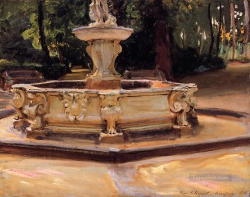 John Singer Sargent Painting - Una fuente de mármol en Aranjuez España John Singer Sargent